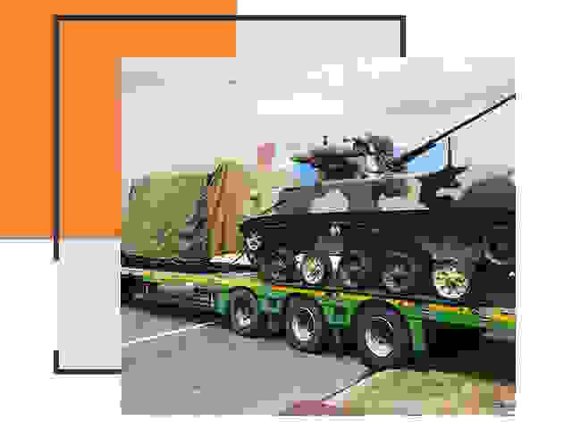 Перевозка военной техники в Крымске